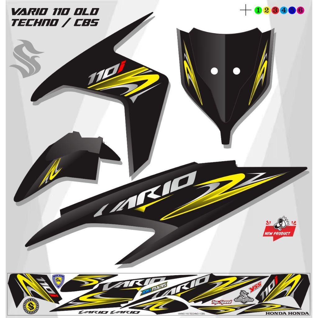 STRIPING MOTIF STRIPING MOTOR VARIO 110 OLD TECHNO CBS VARIASI