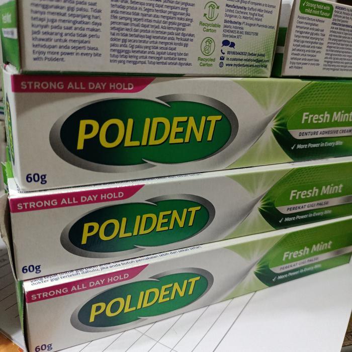 polident 60gr fresh mint lem gigi