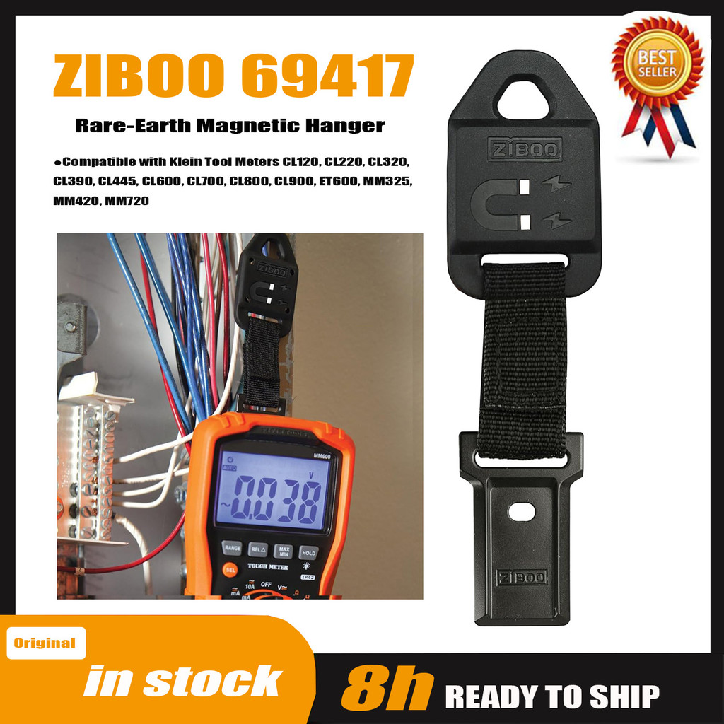 ZIBOO 69417 Rare-Earth Magnetic Hanger, with Strap , Compatible with Meters CL120, CL220, CL320, CL3