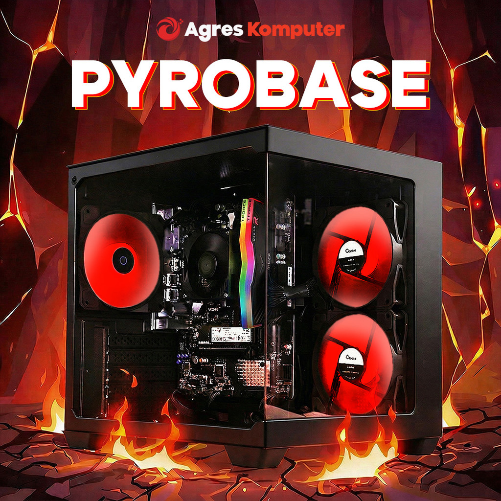 AGRES PYROBASE PC RYZEN 5 3400G 16GB 512GB RAKITAN ADMIN KANTOR