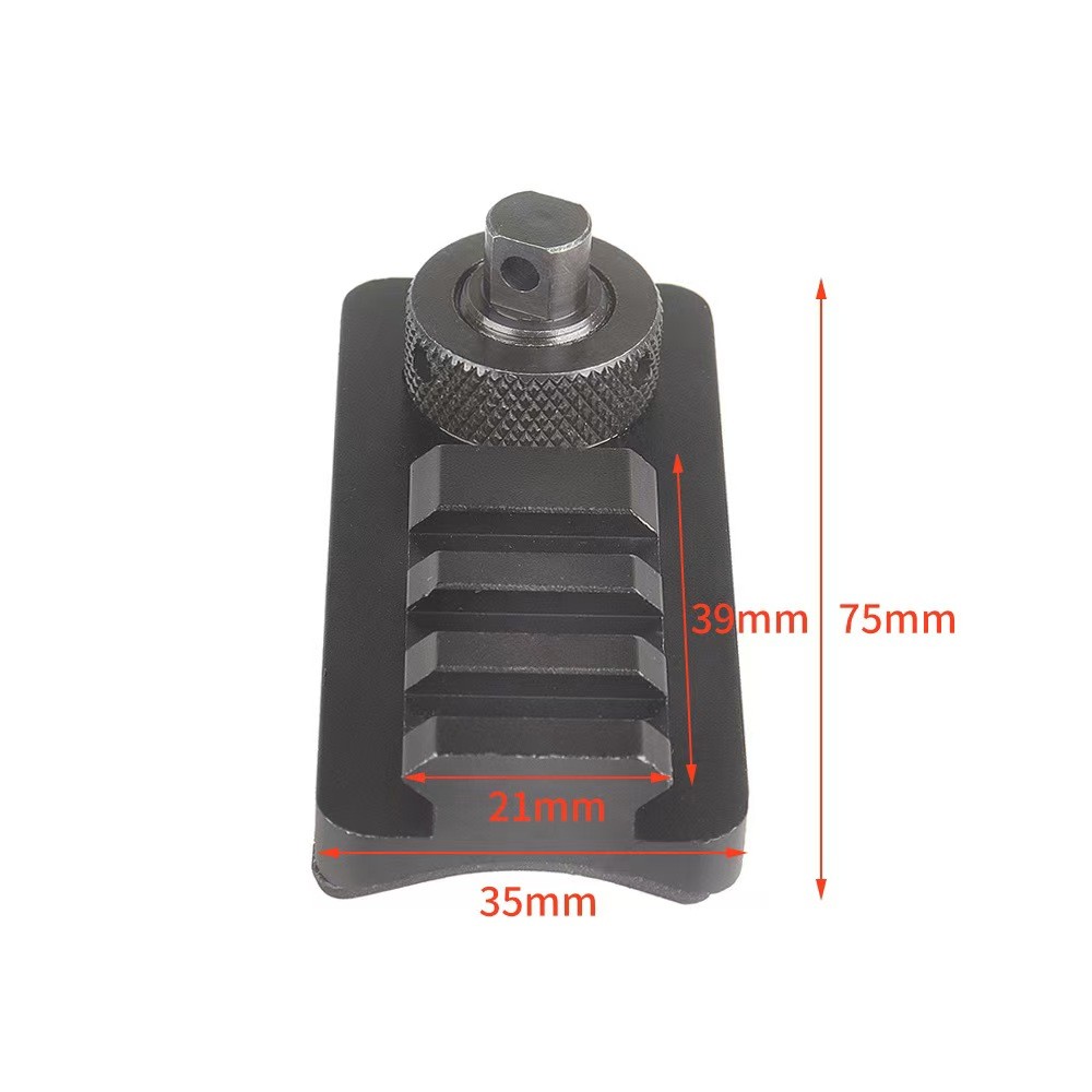 #Adaptor Bipod 20MM, Picatinny Rail Sling Stud 3/2-Slots Aksesori Berburu untuk AR15 AK47 M4 M16 Rif
