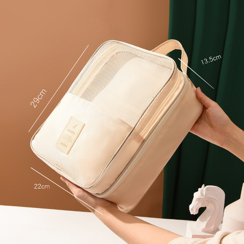 DustProof Pouch  | Tas Penyimpanan Sepatu - Tas Sepatu Oxford Cloth Perjalanan, Set Tiga Tas Sepatu