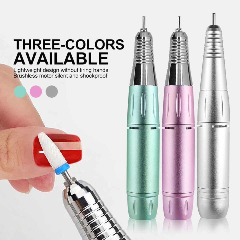 Electric DC Nail Drill Pen Handle File Polish Grind Maine Handpiece Manicure Pecure Tool for Nails D