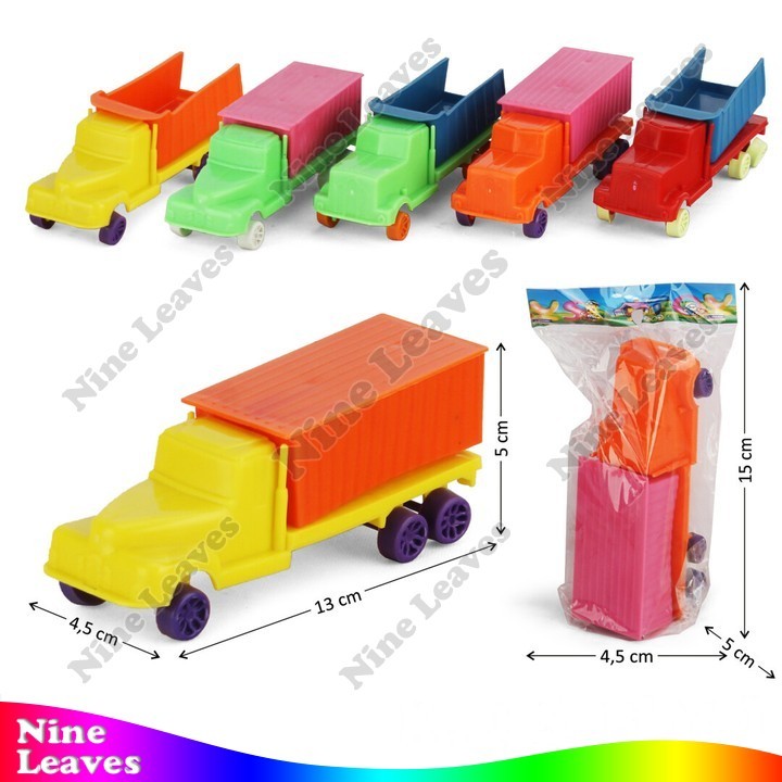 Mainan Konstruksi Truk Tronton Dump / Box 13 cm Toys