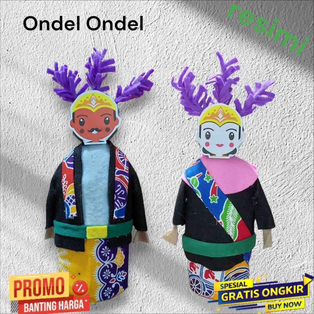 (RO) Mainan Anak Boneka Ondel Ondel Pria dan Wanita TERMURAH TERLARIS TERBARU COD 2026