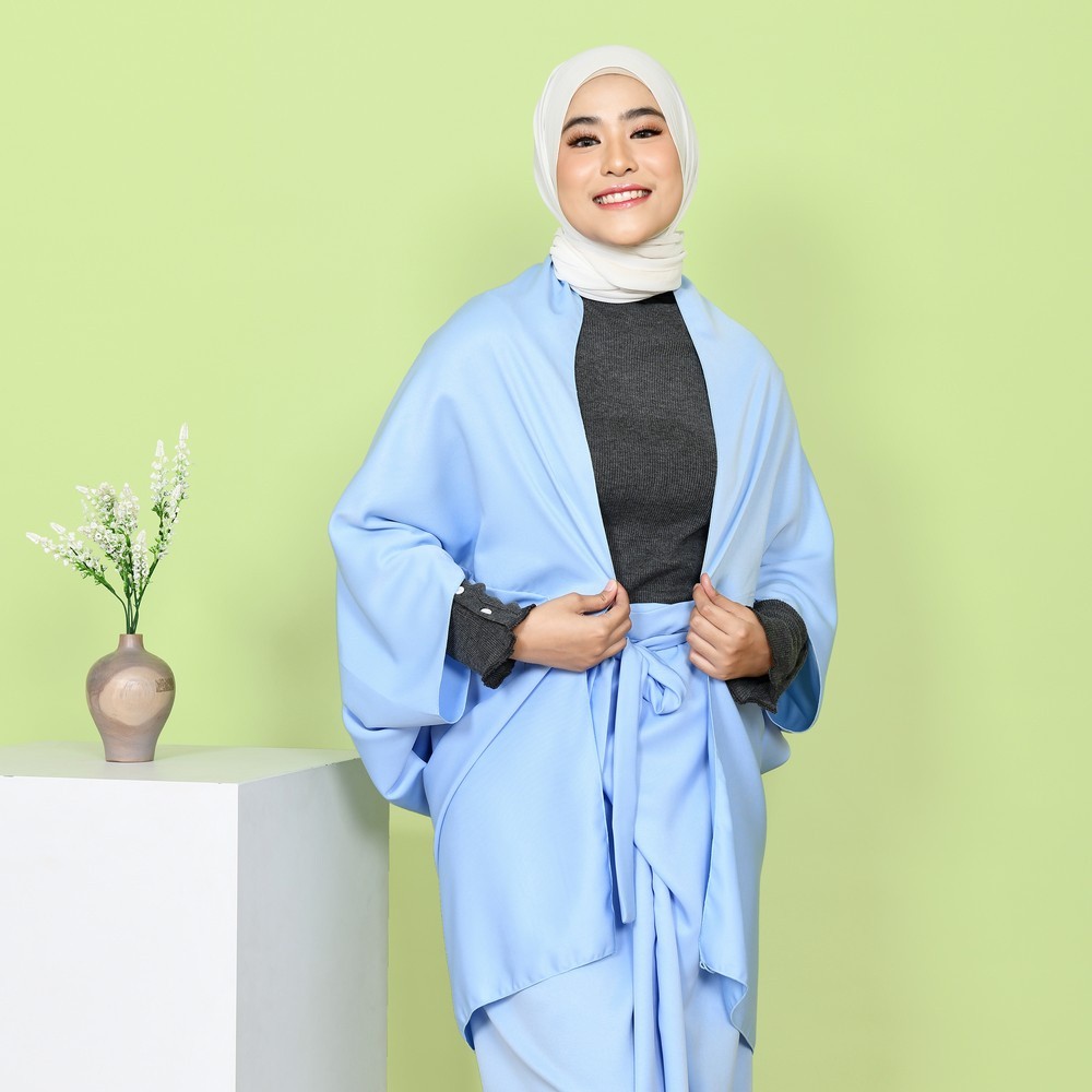 Mybamus Visya Satin Outer – Outer Satin Polos – Cardigan Wanita – Outer Kondangan