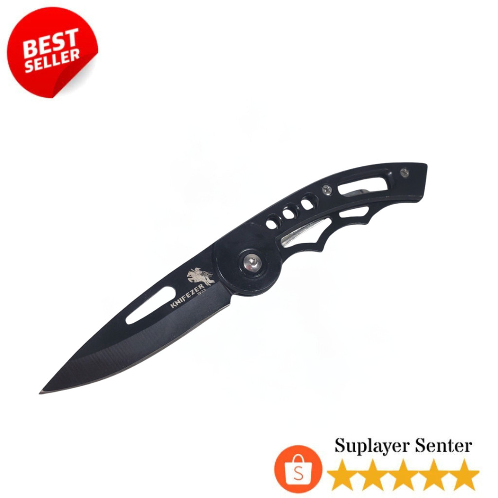 KNIFEZER Pisau Saku Lipat Stainless Steel Tajam Outdoor Survival
