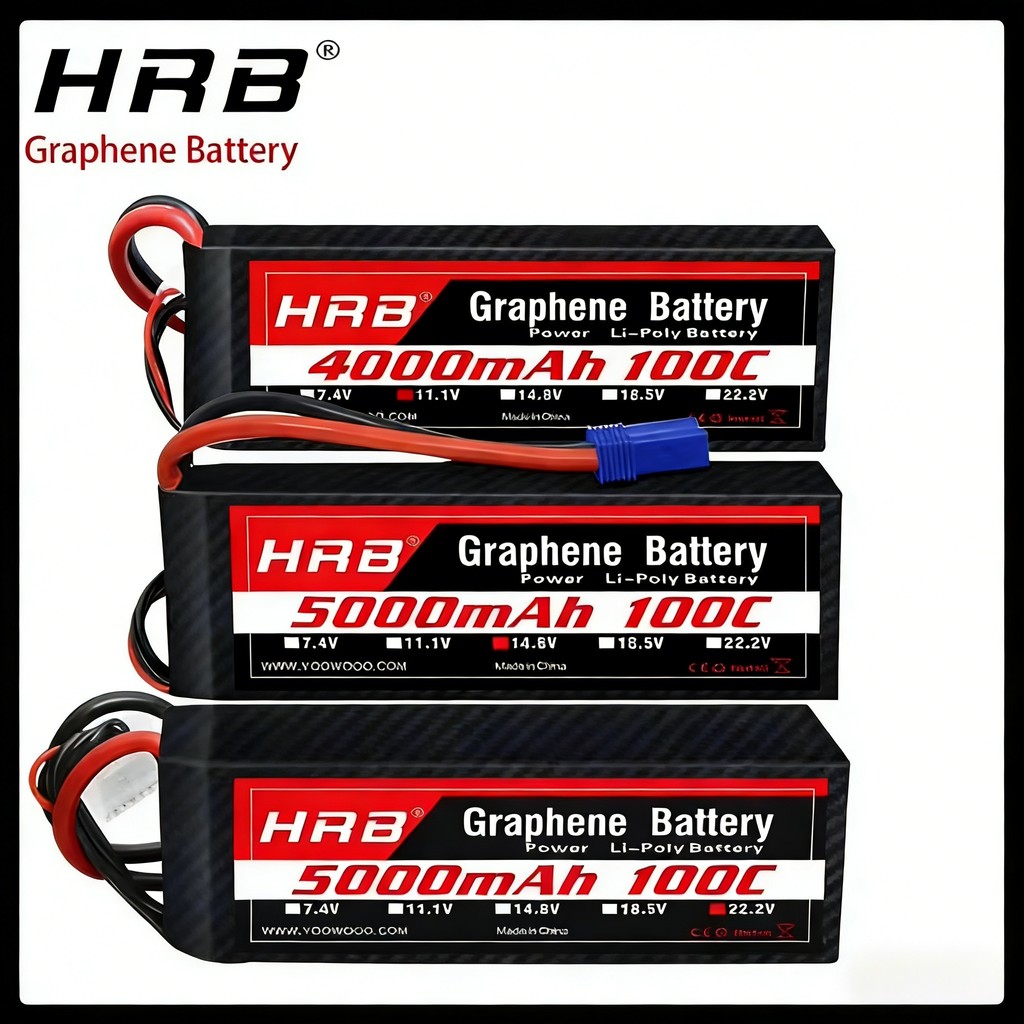 HRB Lipo Battery 100C XT90 2S 3S 4S 5S 6S 1300mAh 1500mAh 2200mAh 3300mAh 4000mAh 5000mAh 6000mAh 70
