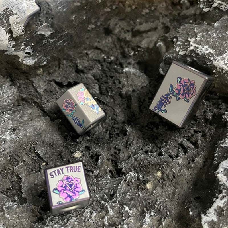 EDC Titanium Alloy  Beads A Pent Paracord Outdoor Y Decorations Camping Gear EDC Tools