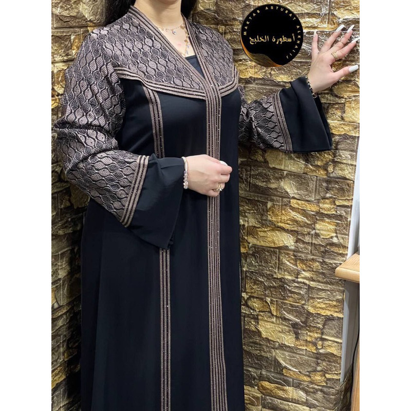 ABAYA IMPORT MESIR (PASMINA, BELT, BROS) ORIGINAL