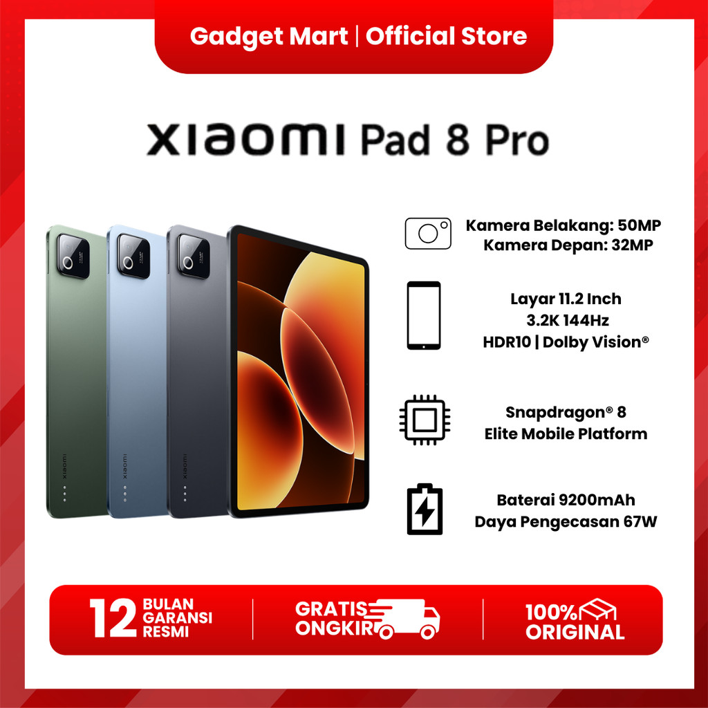 XIAOMI PAD 8 Pro - Garansi Resmi