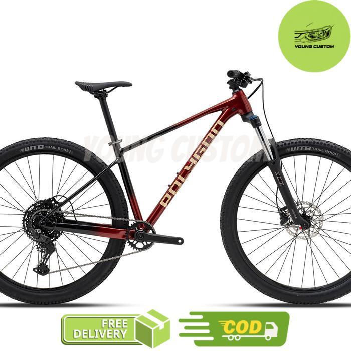 Polygon Xtrada 5 [27.5 / 29 Inch] Sepeda MTB 1x10 Speed - Red/Black 29" S