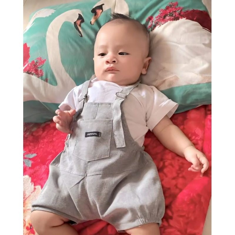 SETELAN KODOK BAYI LAKI & PEREMPUAN PREMIUM  OVERALL BAYI FREE BAJU KAOS  BAJU KODOK BAYI PREMIUM