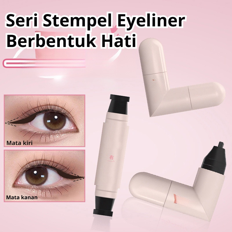 Kirim dalam 24 jam/[Winged Eyeliner / Hasil Simetris] Eyeliner Pen Stamp/Pena Eyeliner Stempel/Stemp