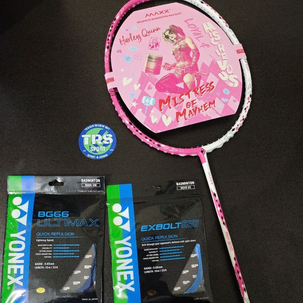 raket baru Maxx Harley quinn gratis senar ultimax dll gratis pasang 4simpul