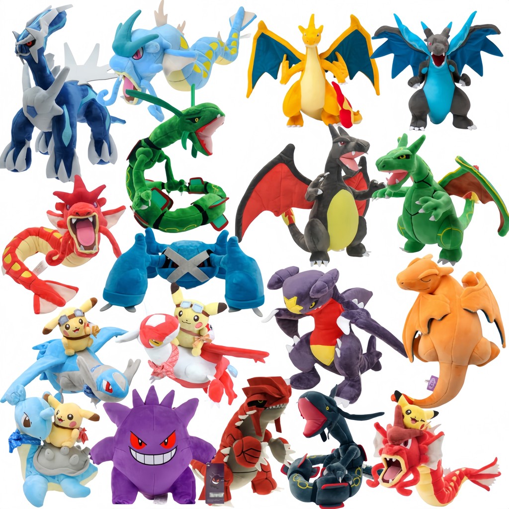 Pokemon Eevee Plush Metagross Charizard Plush Peluche Toy alga Lapras Gengar Garchomp Plush Doll Gro