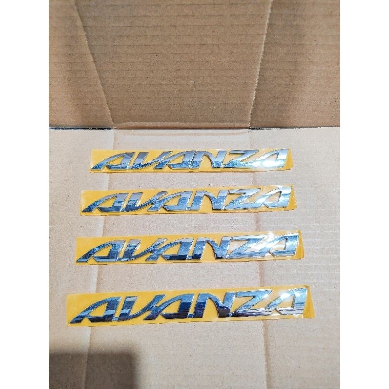 Emblem Tulisan Logo Bagasi Stiker Setiker Lambang Toyota Avanza Old Lama 2004 2005 2006 2007 2008 20