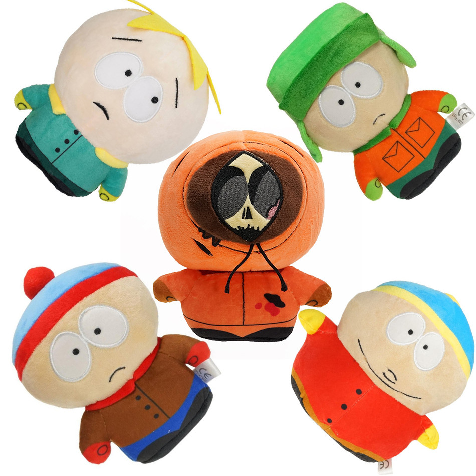 New 20cm SouthPark Plush Toys Cartoon Doll Stan Kyle Kenny Kawaii Cartoon Plush Dolls Baby Boy Girl 