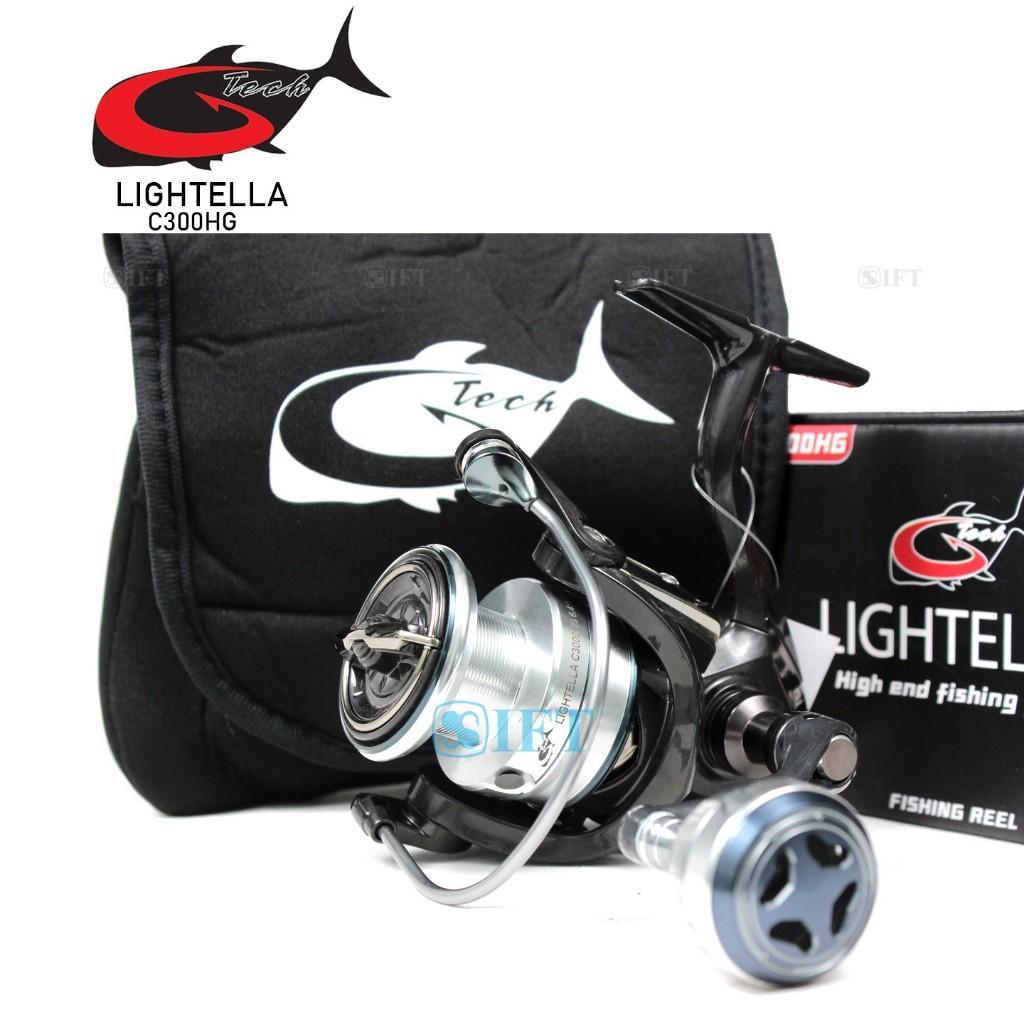 Reel G-TECH LIGHTELLA 1000 -- 4000 HG PG | Power Handle | Harian Kolam Danau Laut GTech |  IFT Pro
