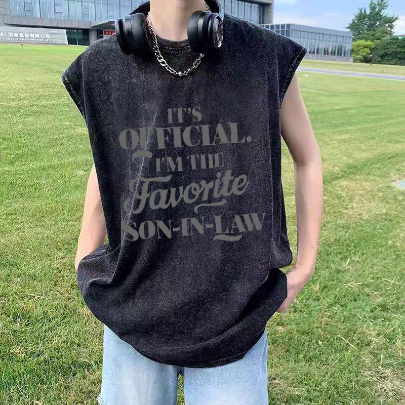 Rompi/Kaos Tanpa Lengan Longgar Berukuran Besar Serbaguna untuk Semua Musim, Terbuat dari Katun Murn