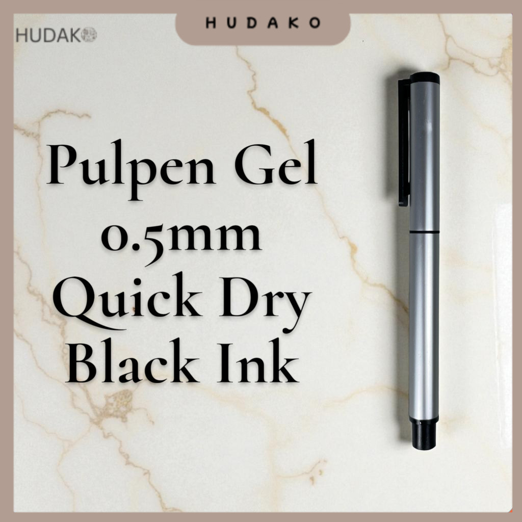 Kaco Pena Pulpen Gel 0.5mm TUBE Roller Quick Dry Black Ink 1 PCS - K80