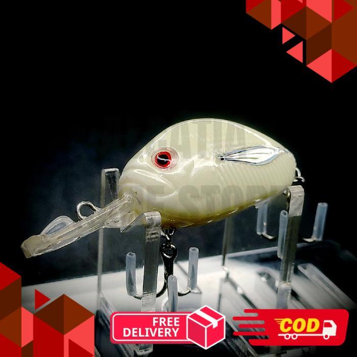 crankbait LUPIN umpan lure casting baramundi hampala lais gt muara sungai - WHITE FGID