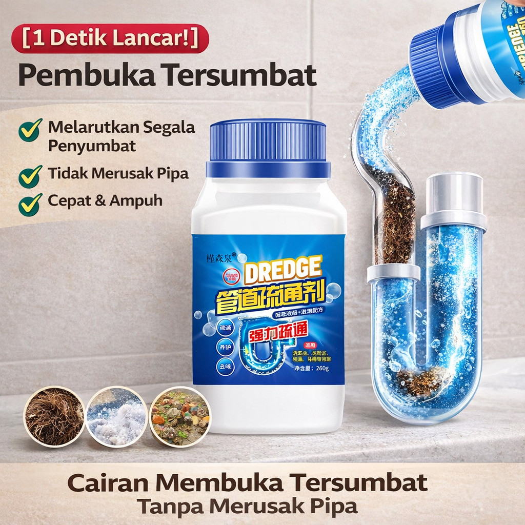 Sumbatan Hilang Instan Cairan Pelancar Saluran Ampuh Larutkan Sumbatan Aman Untuk Pipa Tanpa Merusak