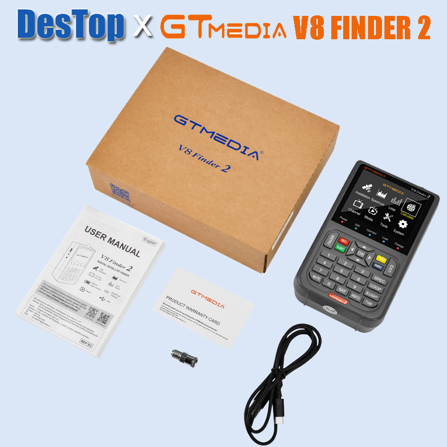 Gtmea V8 finder 2 upgrad satellite finder DVB-S/S2/S2X HD 1080P H.264 VS ST-5150 Satellite Signal Fi