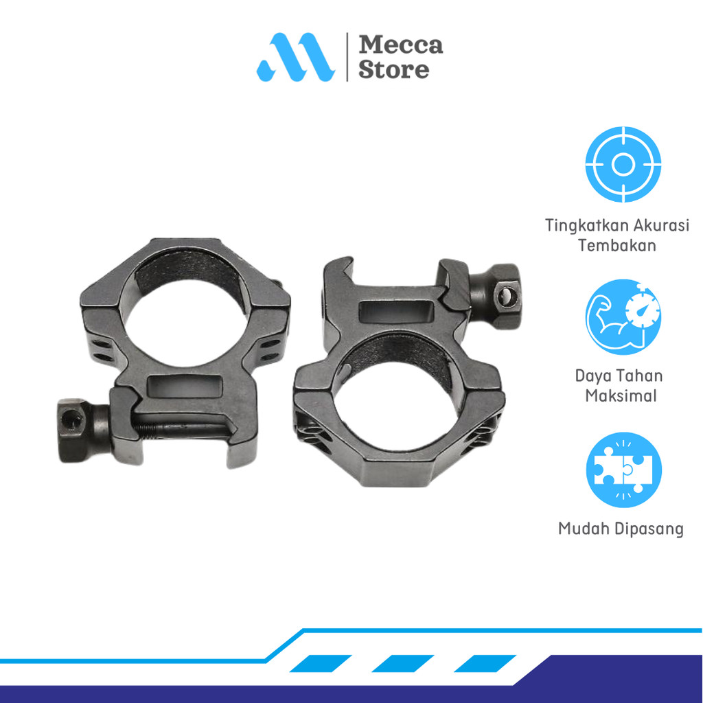 Mounting Teleskop Rifle Scope Mount Ring Picatinny Rail 25.4mm