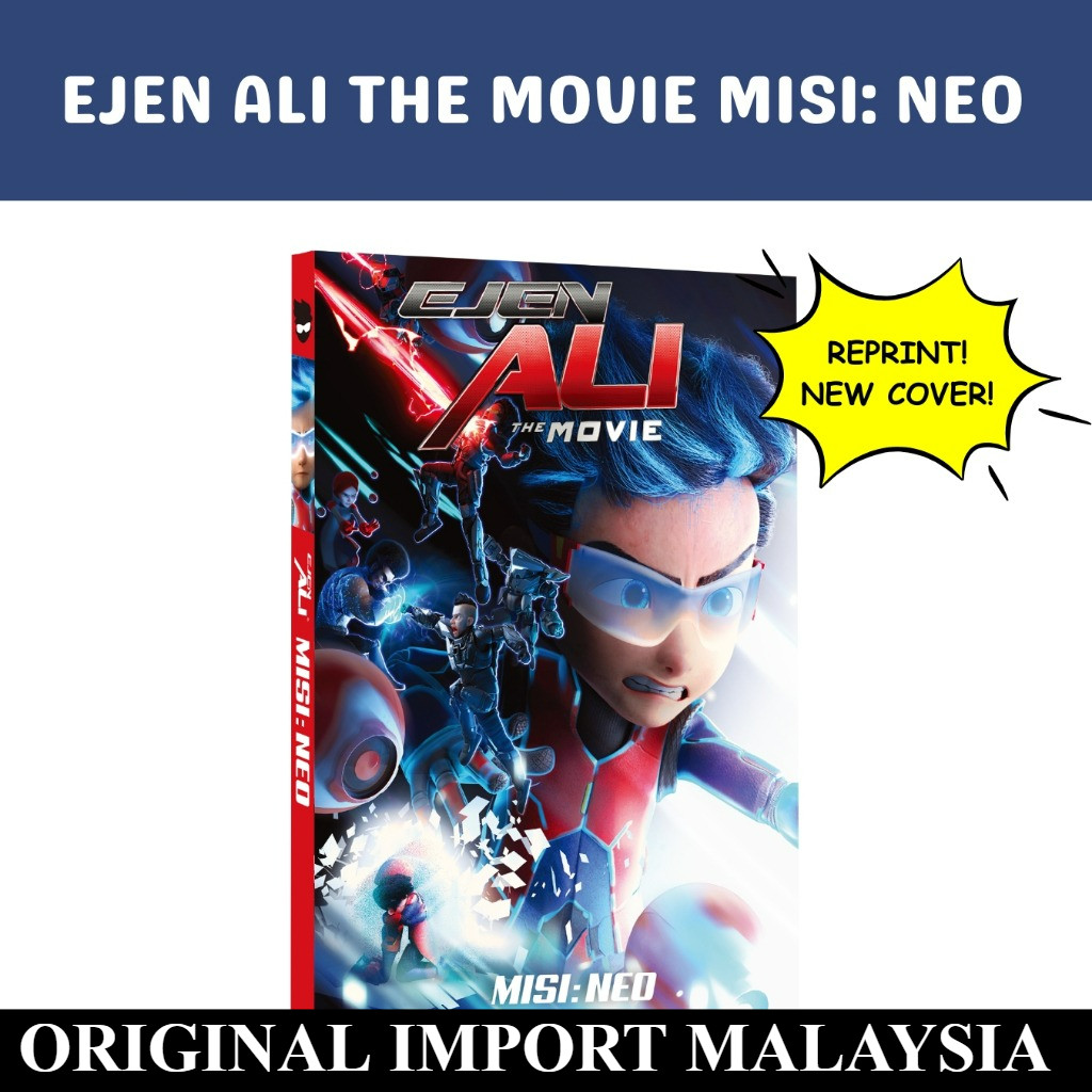 Buku KOMIK EJEN ALI THE MOVIE MISI: NEO Majalah New Cover full color penu warna Ejen Alicia original