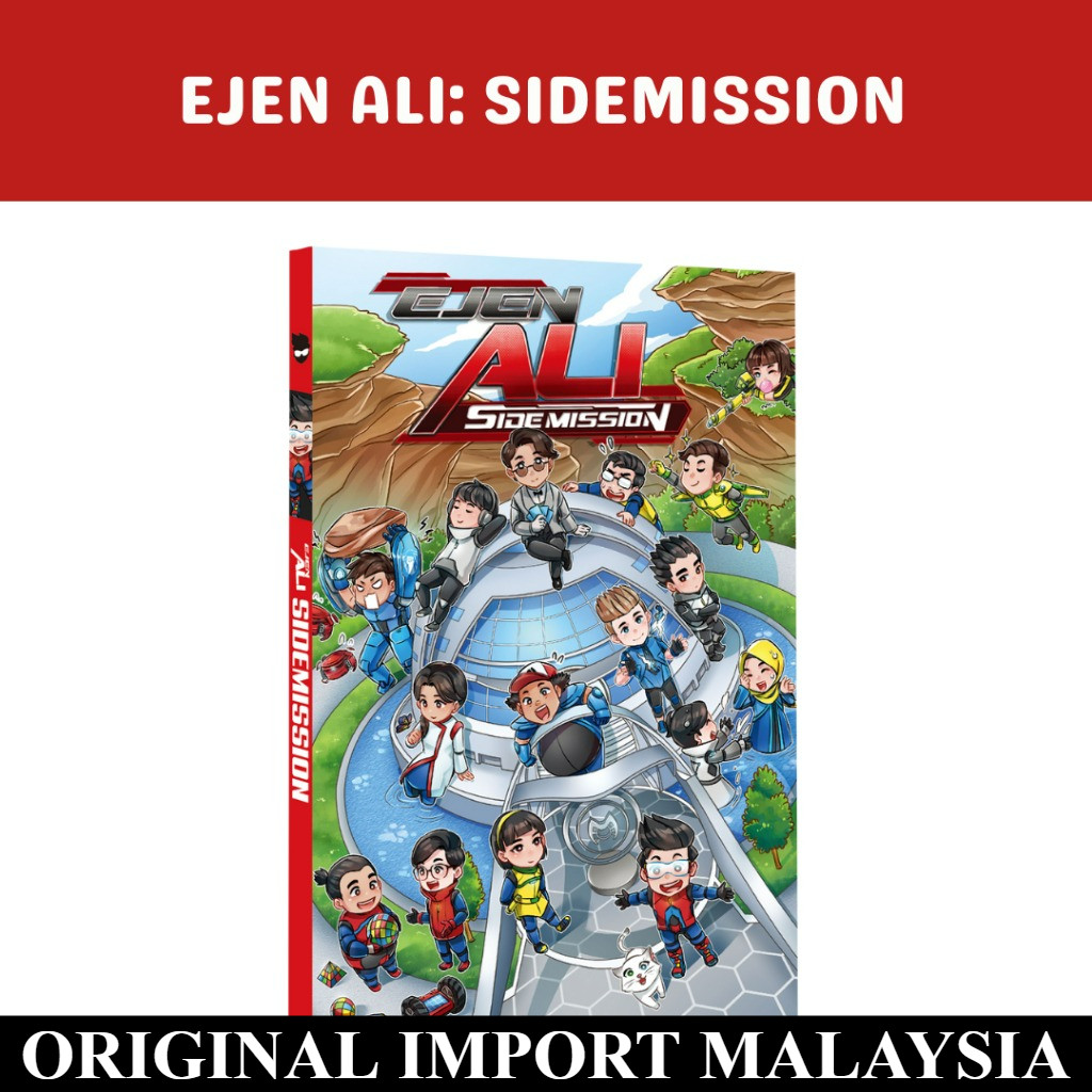 Buku Komik Majalah full color EJEN ALI : SIDEMISSION Aksi Comic Ejen Alicia Lukisan Tangan Hand draw