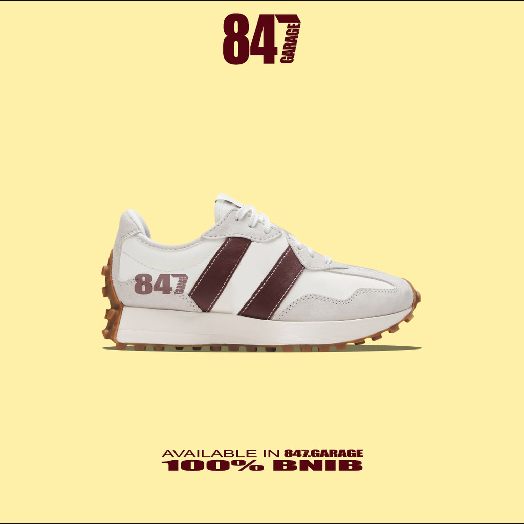 Sepatu New Balance WS327SG X Staud Grey Burgundy Brand New In With Tag Box