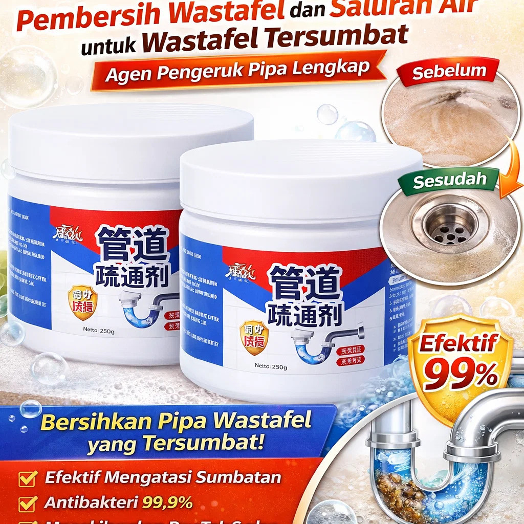 [Cepat Sumbatan & Ramah Lingkungan] Sanqing Cairan Pembersih Saluran Tersumbat - Pembersih Saluran T