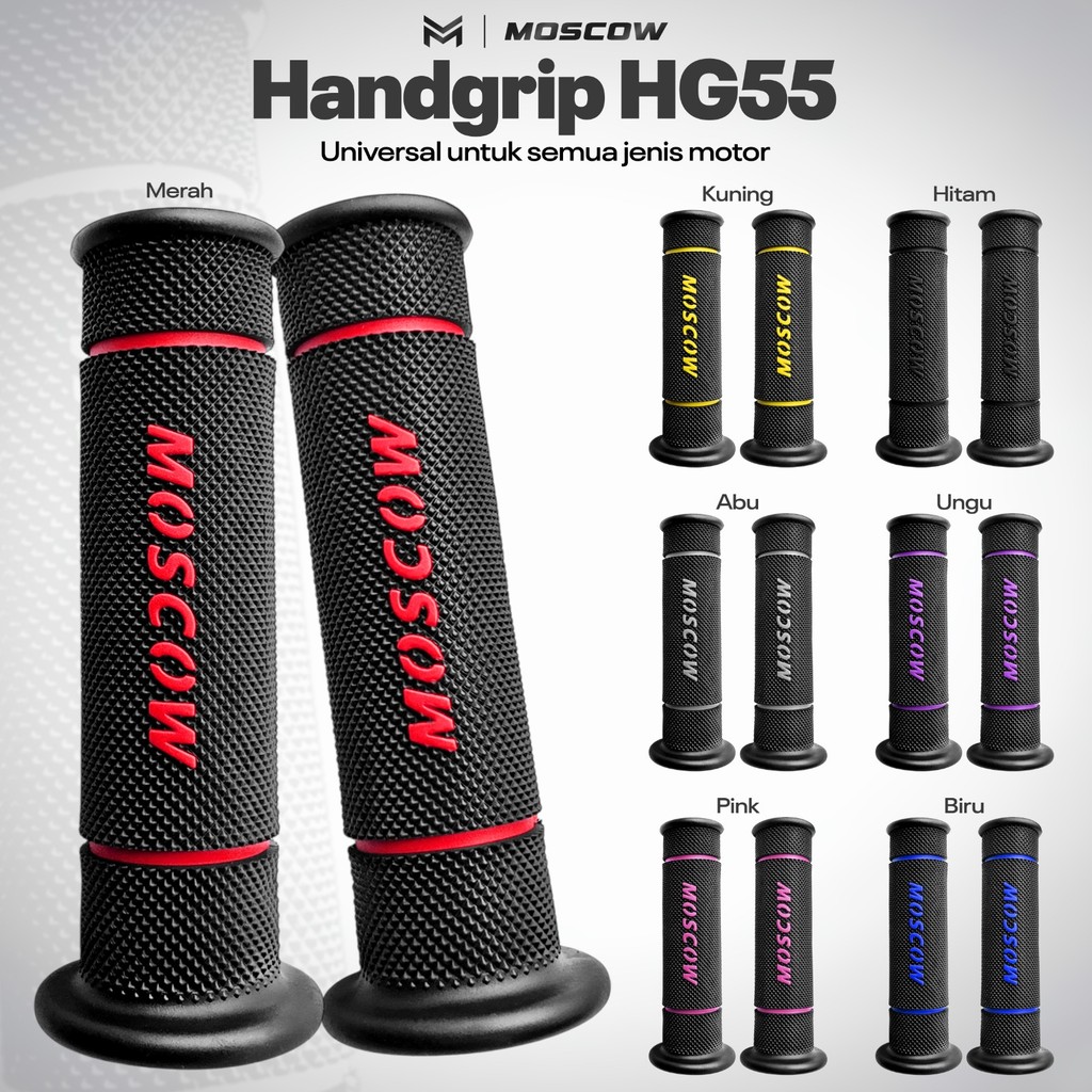 HANDGRIP MODEL HG55  universal SEMUA MOTOR SET ( KANAN-KIRI)  HANDFAT HG66  HANFAT HG 55 GRIP HANDGR