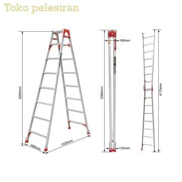 Krisbow Tangga Lipat Aluminium 8 Step