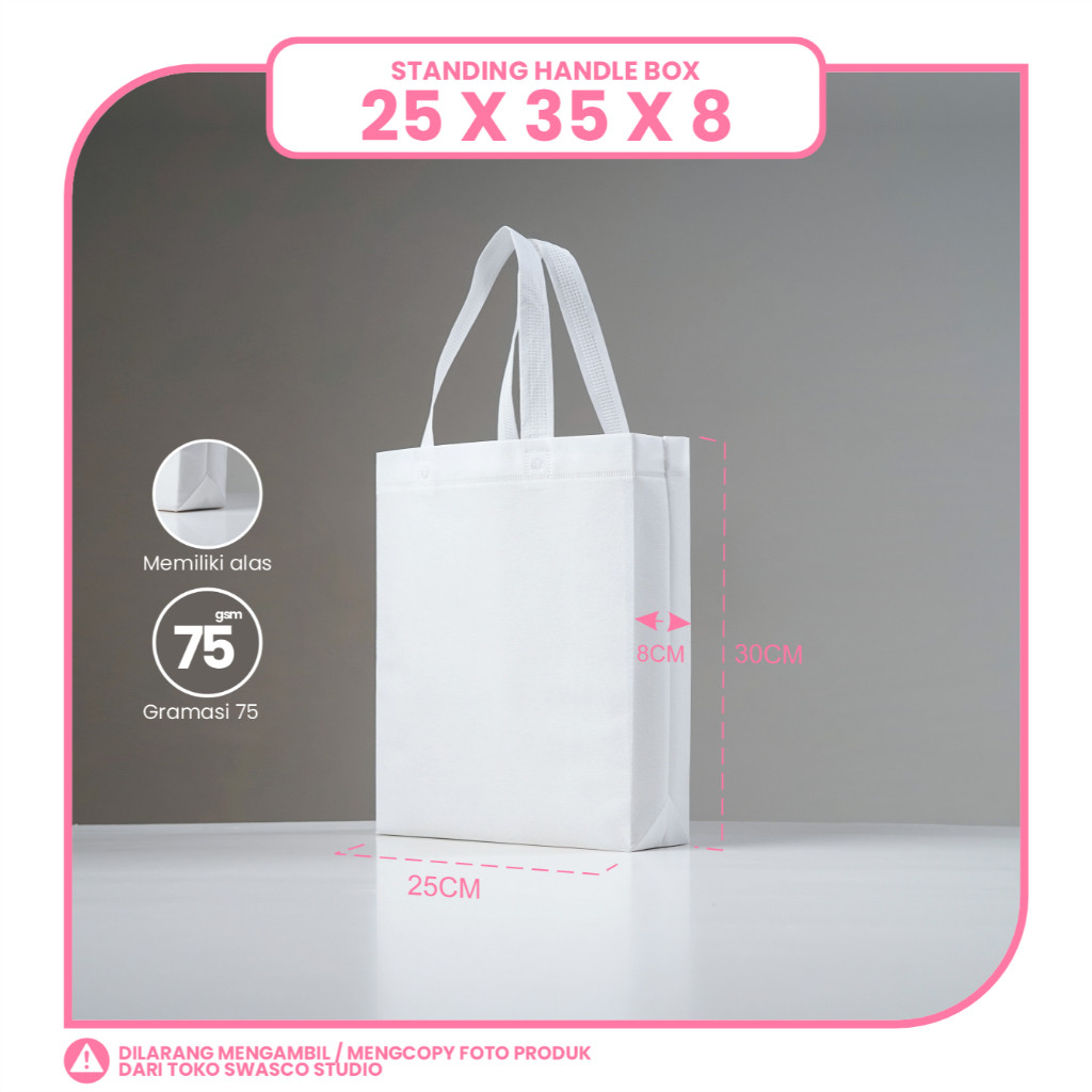 TAS SPUNBOND LIPAT BOX 25X35 (POLOS)