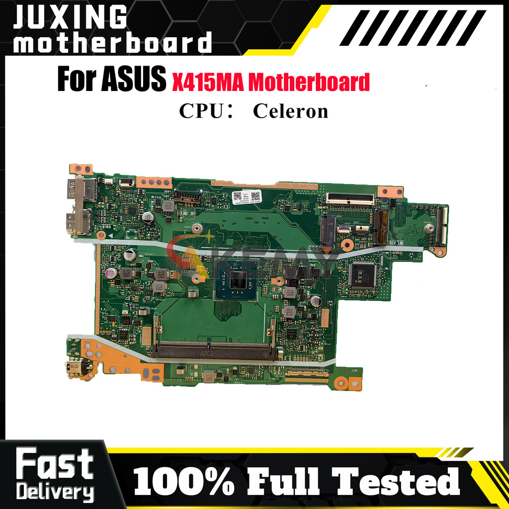 X415MA Laptop Motherboard For ASUS VivoBook X415MA X415M Notebook Mainboard With Celeron CPU 100% te