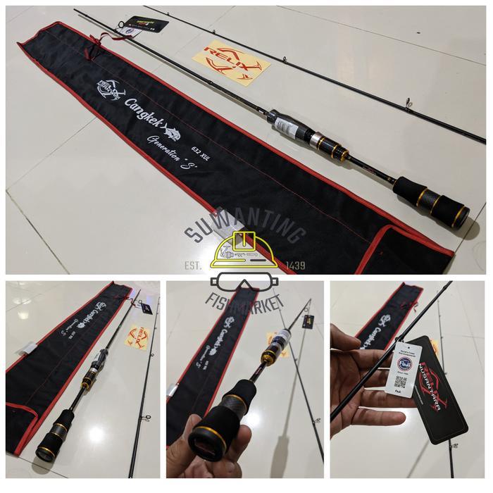 Joran Relix Nusantara Cangkek 682 UL 6lb 632 XUL 3lb Gen S - 682 BC