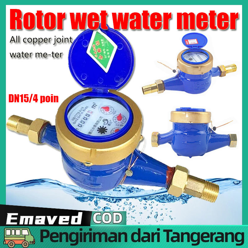 Meteran Air Meteran Air Besi Meteran Air Rumah Tangga Meteran Air Dingin Basah Tipe Rotor DN15