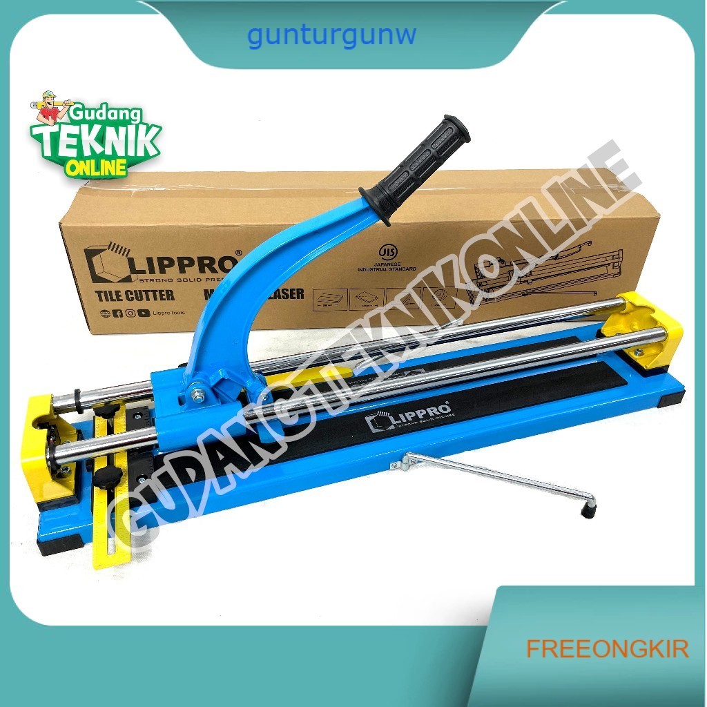 Alat Potong Keramik Granit 1200mm 47" Laser LIPPRO / Alat Pemotong Keramik Dorong Granite Manual 1,2