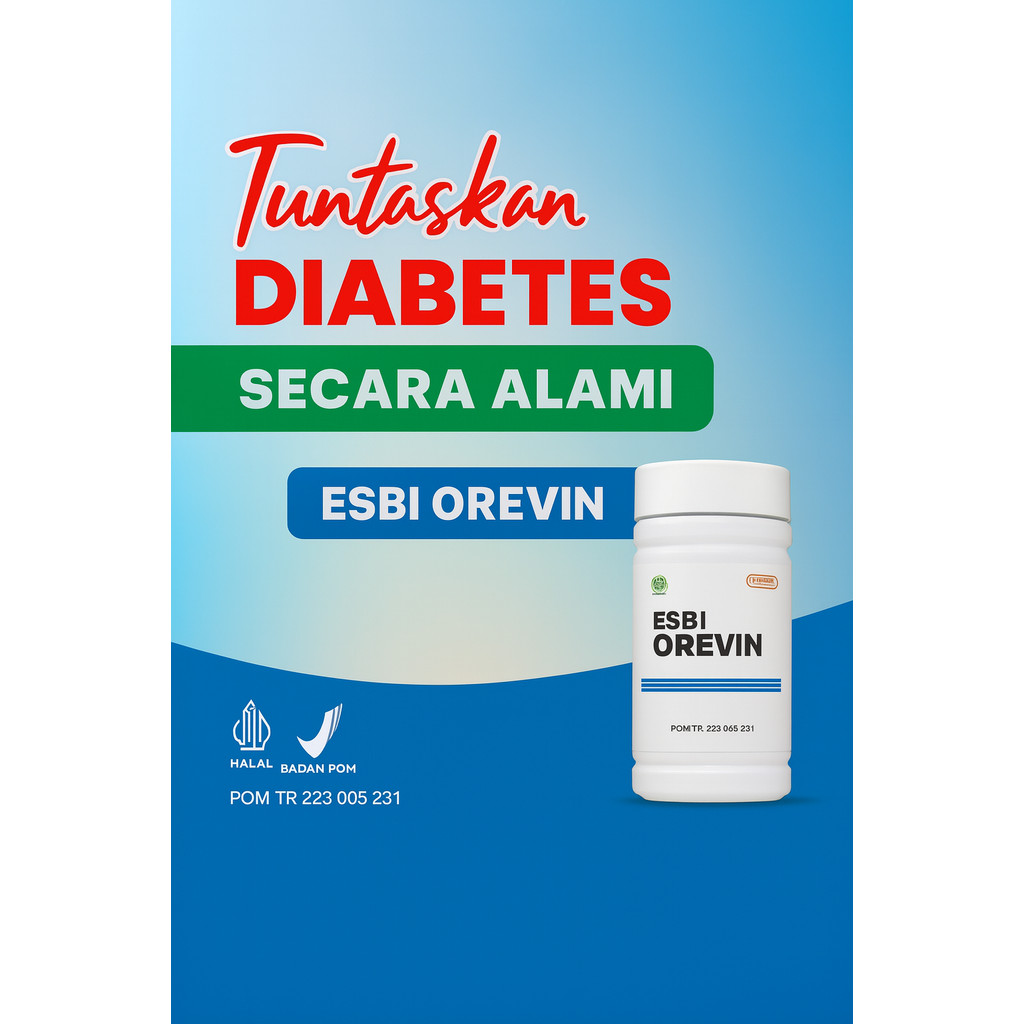 ESBI OREVIN Herbamed Original Obat Herbal Mengatasi Diabetes Gula Darah Tinggi Kencing Manis Ampuh O