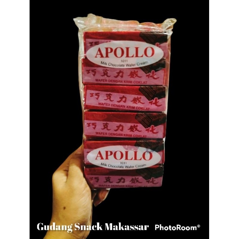 PROMO SNACK KILOAN 200gr WAFER APOLLO isi 12 pcs CEMILAN MURAH
