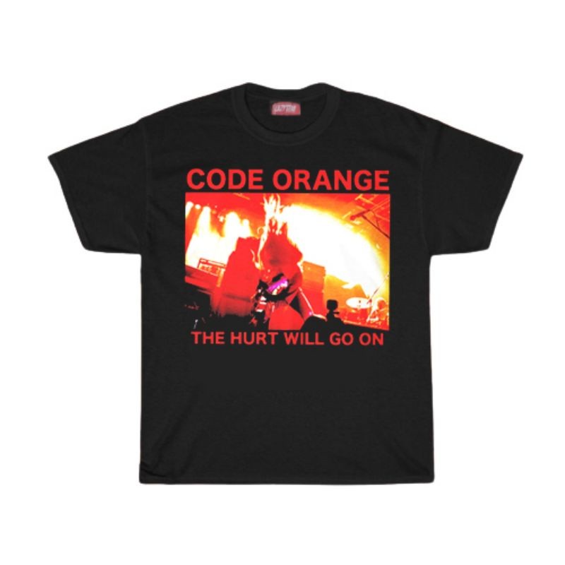(COD) KAOS / T SHIRT / CODE ORANGE / KAOS BAND CODE ORANGE THE HURT WILL GO ON