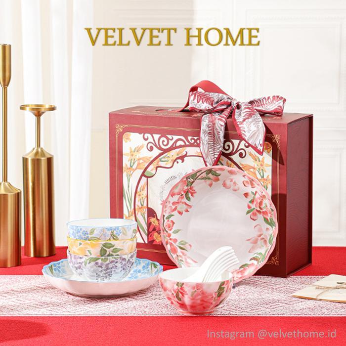 Hampers Piring set Mangkok Lebaran Natal Imlek Tahun Baru Idu Fitri Christmas Chinese New Year Kado 