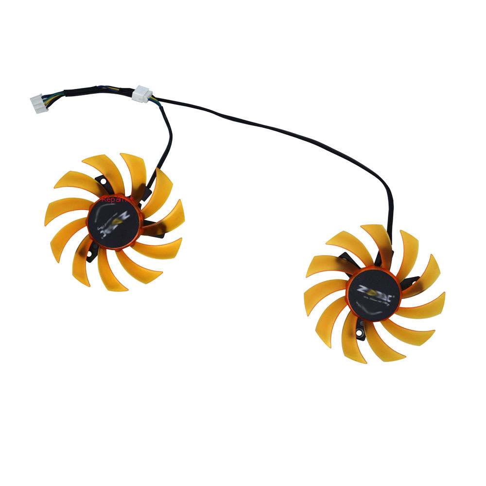 2Pcs/Set,75mm ameter Size,GA81S2U,PLD08010S12HH,Video Cooler Fan,For ZOTAC GTX 660 GTX660-2GD5 960 2