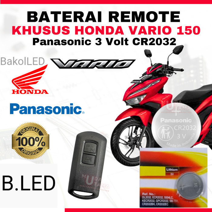 Baterai Remote HONDA VARIO 150 160 - ORIGINAL P4.N4.S0.N1C CR2032 | Battery Remote HONDA VARIO 150 1