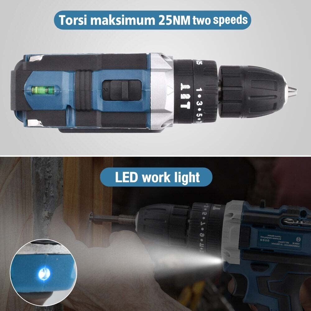 TERLARIS MAKITA 766VF Mesin Bor Cordless / Bor Baterai / Bor Listrik / Bor Listrik Set / Bor Tangan 