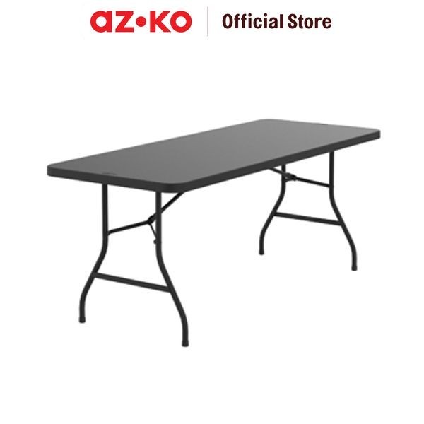 AZKO New Storm 182x76 cm Meja Taman Lipat - Hitam Foldable Garden Desk Picnic Table Meja Halaman Ser