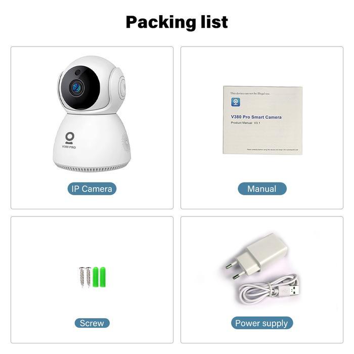 CCTV V380 PRO Kamera Y01 4MP Wifi CCTV Kamera Cctv Kecil Terhubung Ke Hp Deteksi Gerakan Audio