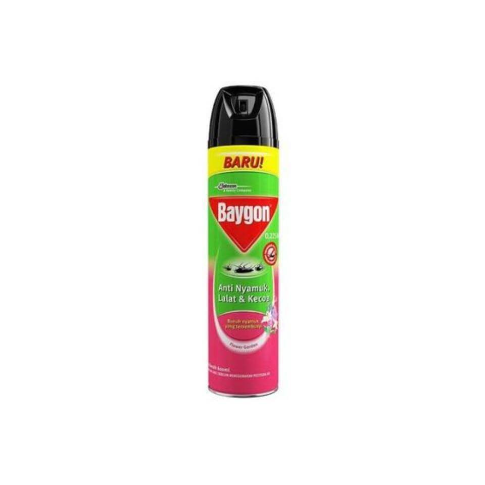 Baygon Pembasmi Nyamuk Aerosol Flower Garden 450 ml